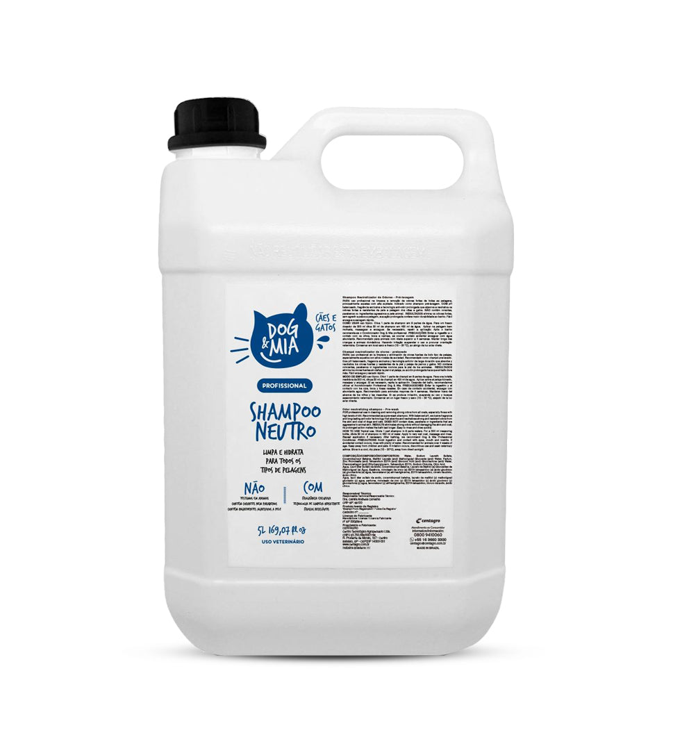 Dog & Mia Shampoo Profesional Neutro Hidratante 5L
