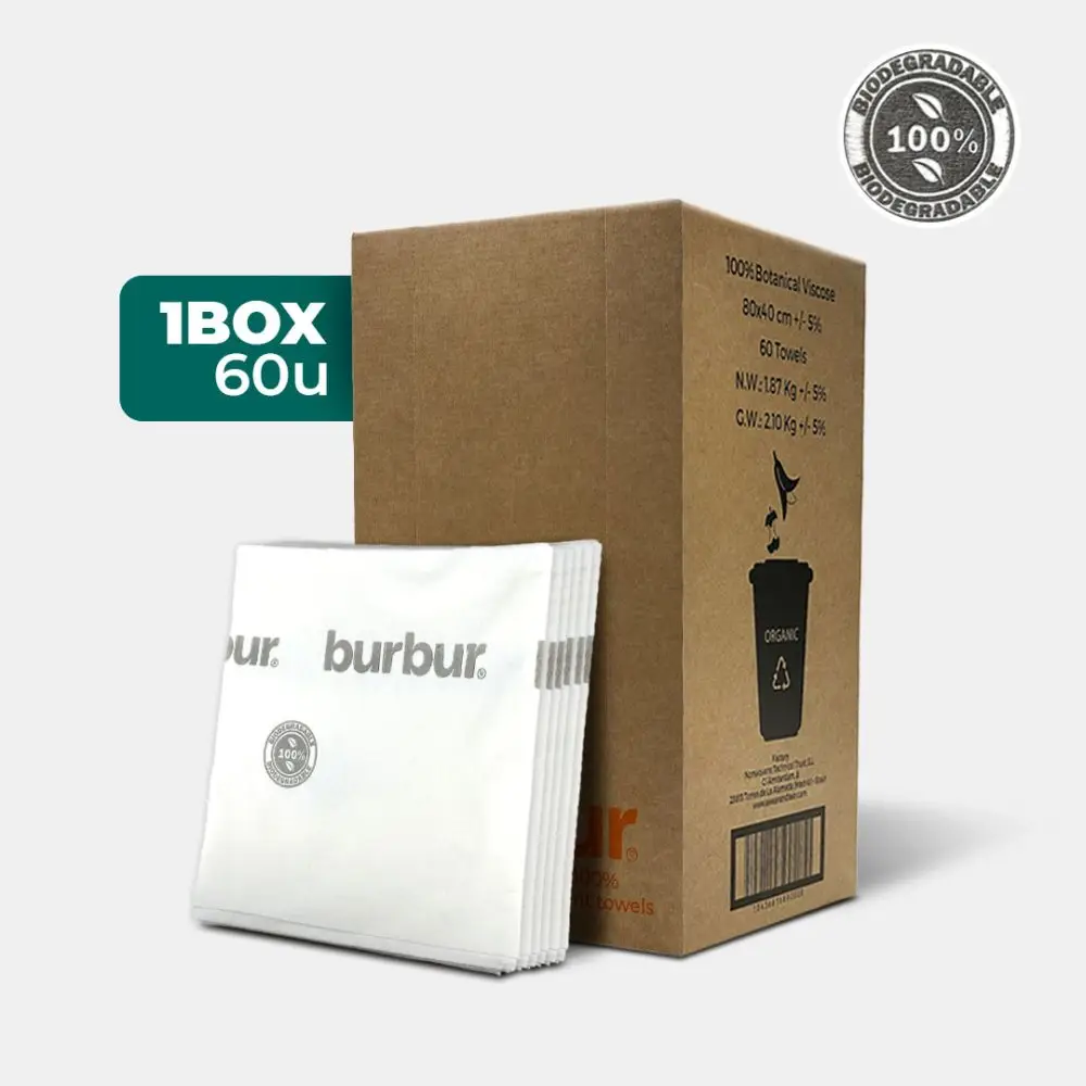 BURBUR TOALLAS BOTANICAL TOWELS 1BOX 60u